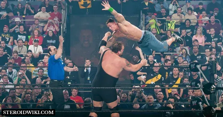 Big show catching Cena in Mid Air