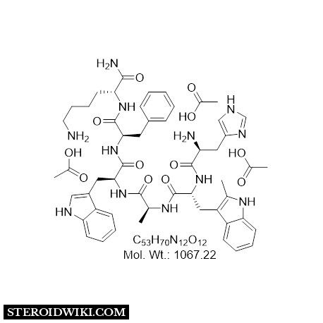 Molecular Structure of Hexarelin Acetate 