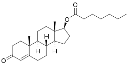 Chemical structure of Testosterone Enanthate
