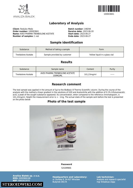 Avex Pharma Trenbolone Acetate analysis.jpg