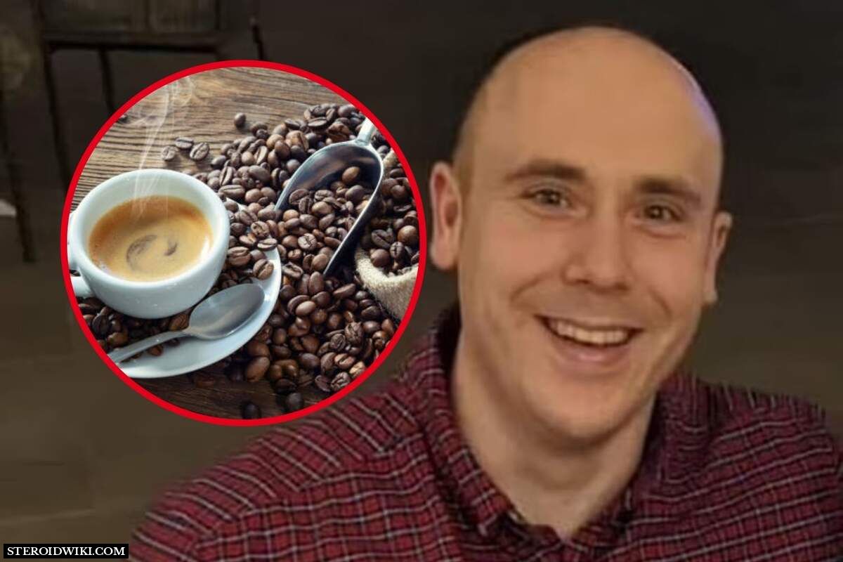 Personal Trainer Dies After Consuming A Workout Drink With As Much Caffeine As 200 Cups Of Coffee. A 29-year-old personal trainer Thomas Mansfield died from a caffeine overdose. The coroner said that Mansfield miscalculated the dose of caffeine powder, ingesting up to 5g (0.2 oz) of caffeine powder, which is equivalent to up to 200 cups of coffee.