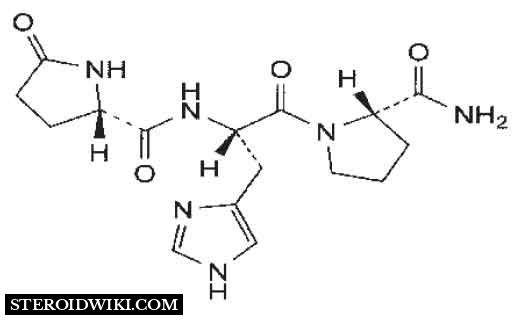 Structure of Thyrel TRH (Protirelin)