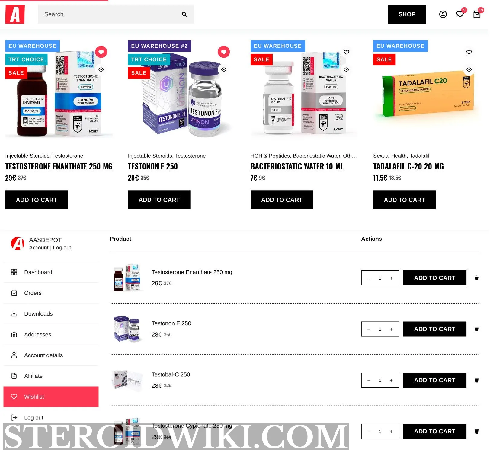 Wishlist aasdepot